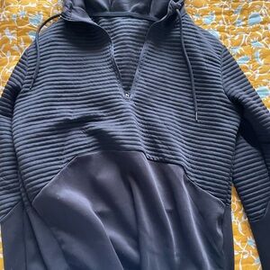 Men's Black Sweater with Hood